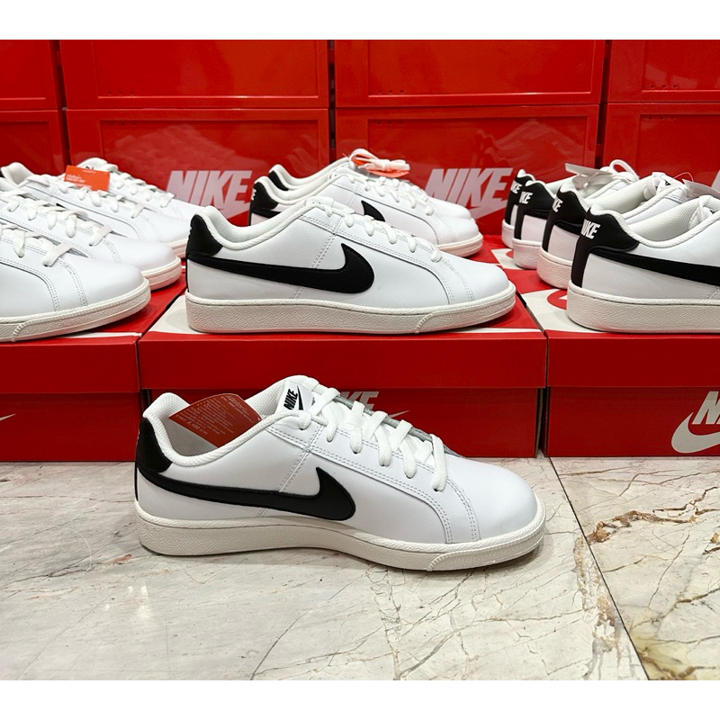 📌 รองเท้าลำลองผู้ชาย Nike Court Royale สีขาว/ดำ  ของใหม่ มือ1 แท้💯
