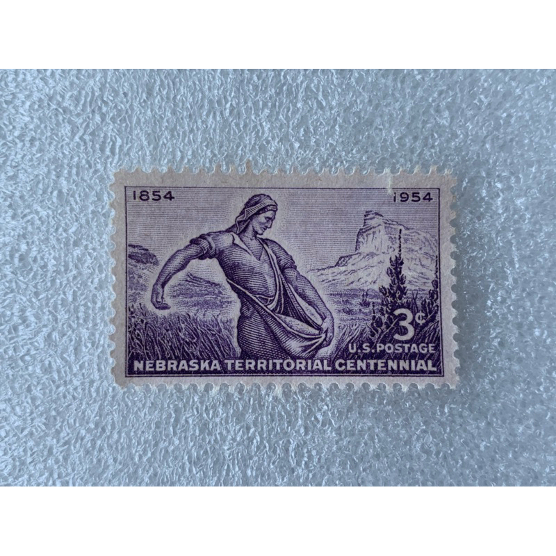 แสตมป์อเมริกาชุด Nebraska Territoty ปี1954