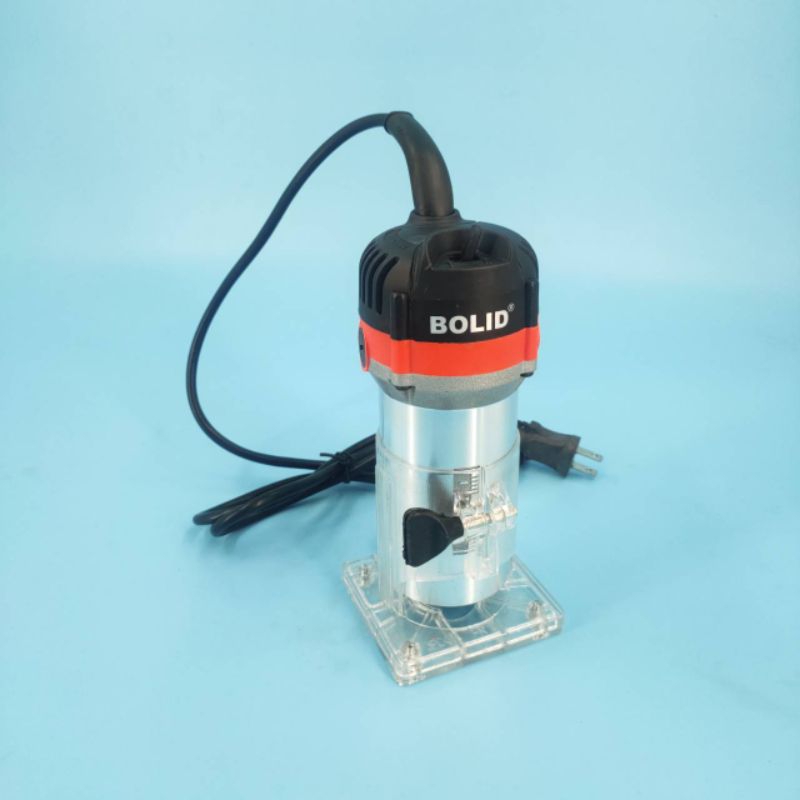 Trimmer Bolid 530W เครื่องกัดร่องไม้ ทริมเมอร์เซาะร่องไม้เฟอร์นิเจอร์ ตัดขอบไม้ แกะสลักไม้ พลาสติก อะคริลิค อลูมิเนียม
