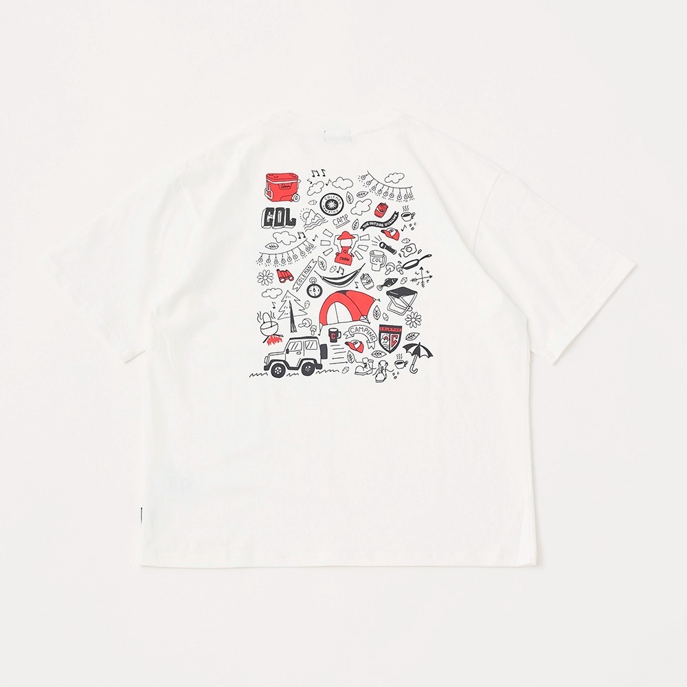 COLEMAN JP T-SHIRT CAMP GEAR WHITE / XL