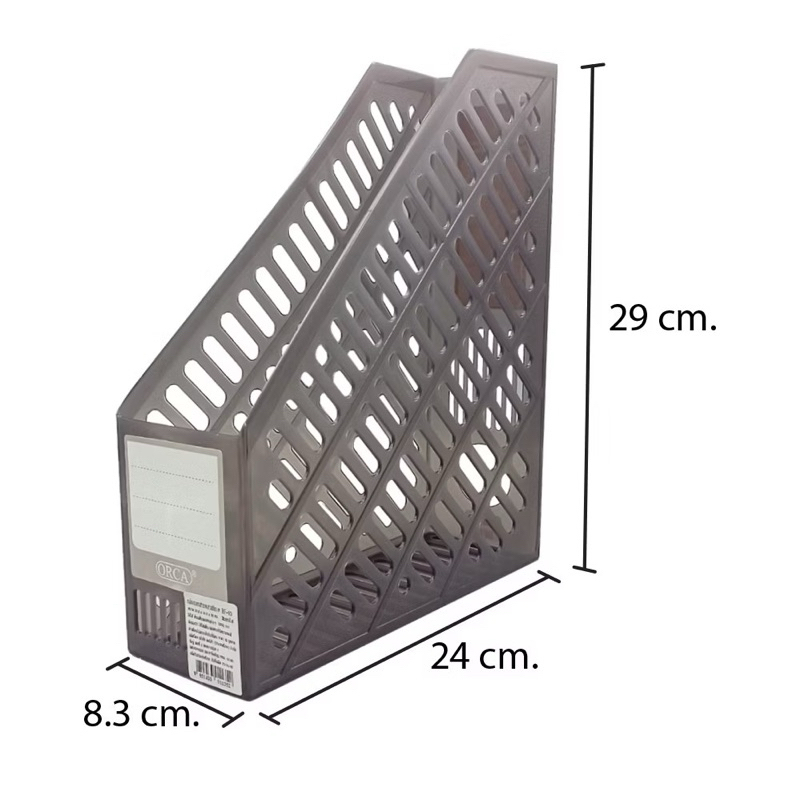กล่องใส่เอกสารพลาสติก ORCA(ออร์ก้า)#BF-93จำนวน1กล่อง