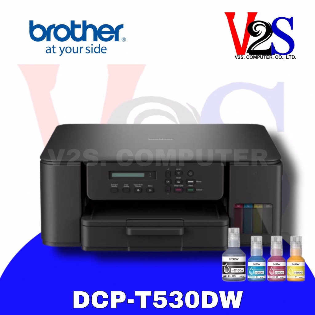 Brother DCP-T530DW AIO เครื่องพิมพ์อิงค์แท็งก์ 3 IN 1 มีหมึกเติมแท้พร้อมใช้ [ประกันศูนย์ 2 ปี]