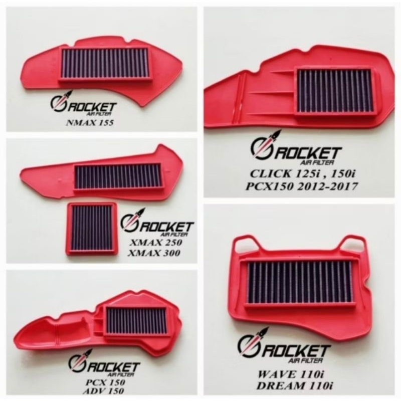 กรองอากาศ กรองแต่ง ล้างได้ XMAX NMAX LEAD GIORNO PCX ADV AEROX CLICK WAVE DREAM