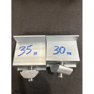 End Clamp 30,35mm. ยึดริมแผง ใช้ยึดปิดท้ายแผงโซล่าเซลส์