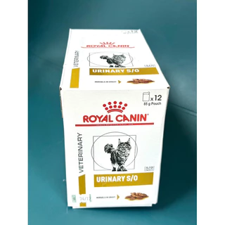 (หมดอายุ : 31/01/2028) royal canin อาหารแมวโรคนิ่ว urinary s/o 85 กรัม (6 ซอง)
