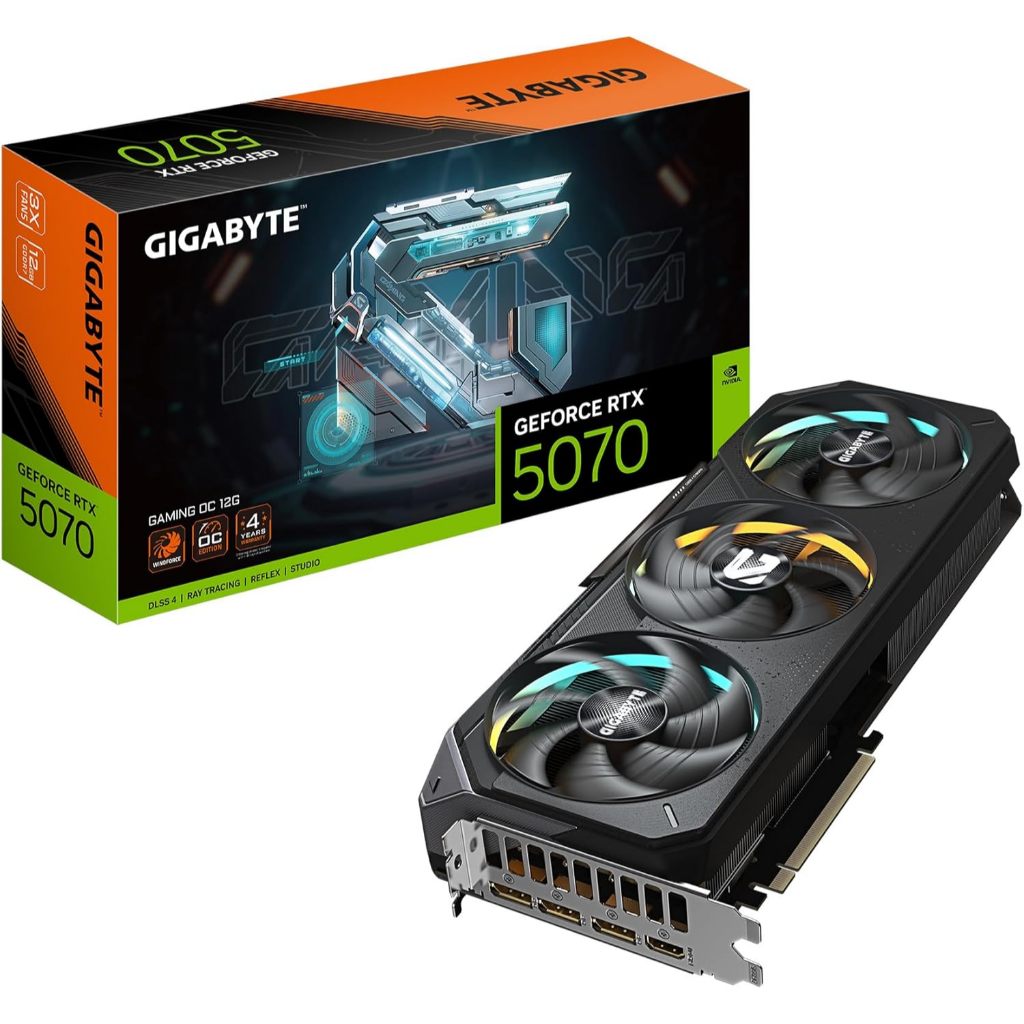 VGA (การ์ดแสดงผล) GIGABYTE GeForce RTX 5070 GAMING OC 12G (GV-N5070GAMING OC-12GD)