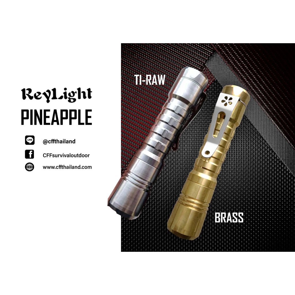 ReyLight Pineapple Ti Raw, Brass