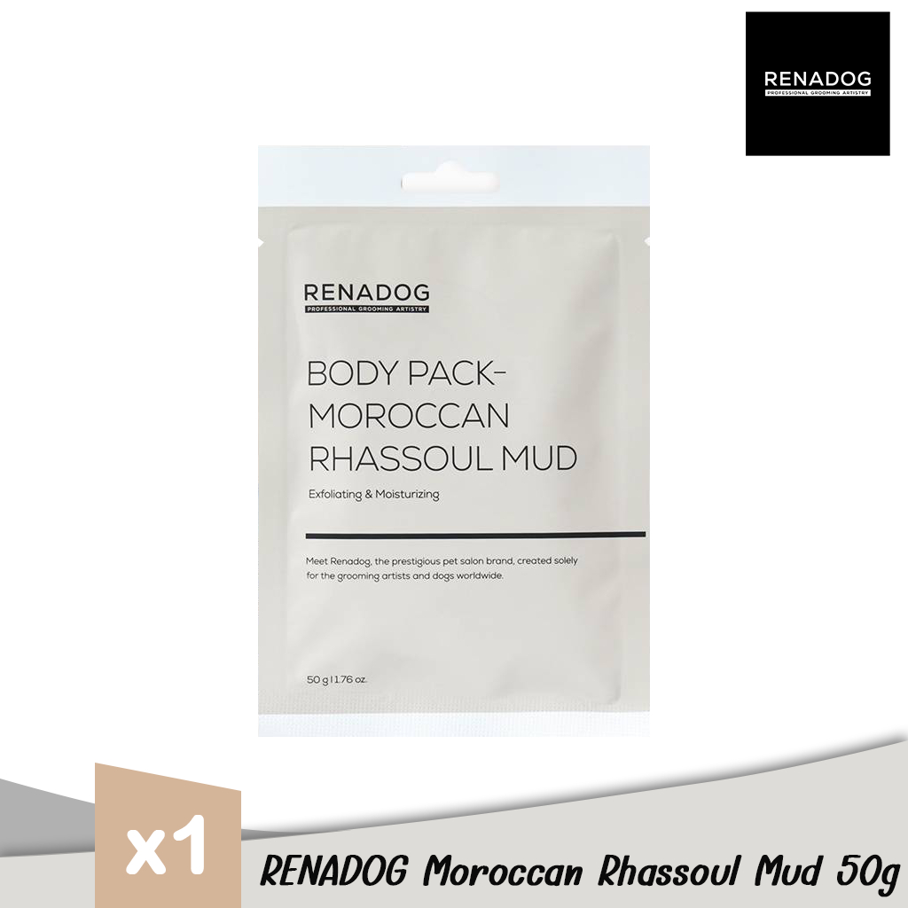 Renadog Bodypack-Moroccan Rhassoul Mud 50g สปาโคลนนำเข้าจากเกาหลี ขนาด 50 กรัม