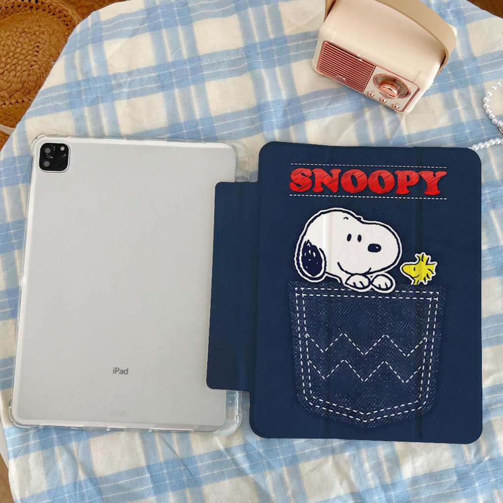 จัดส่งจากกรุงเทพฯ เคสipad Snoopy Pro11 Gen12 Air7/6 11 Air5/4 Gen9 การ์ตูน caseipad Gen8/7 Mini7/6 ราคา ถูกที่สุด ดีลบีเคเค แกลเลอรีภาพที่ 4