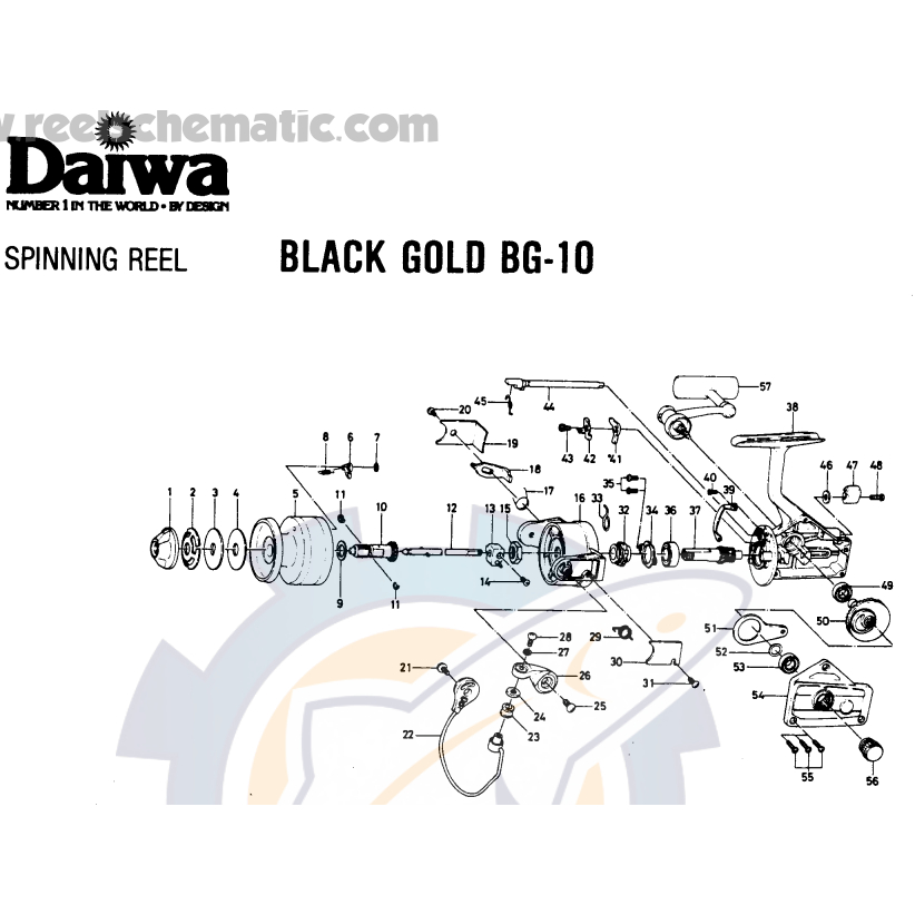 อะไหล่รอก Daiwa BG10 อะไหล่แท้ตรงรุ่น