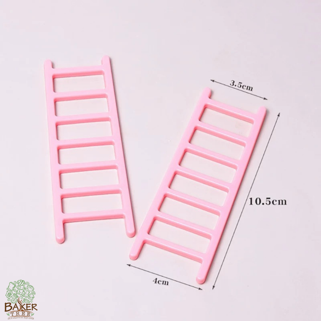 Baker Tree บันไดพลาสติก ตกแต่งเค้ก บันไดตกแต่งเค้กวันเกิด โมเดลบันได - รูปที่ 6
