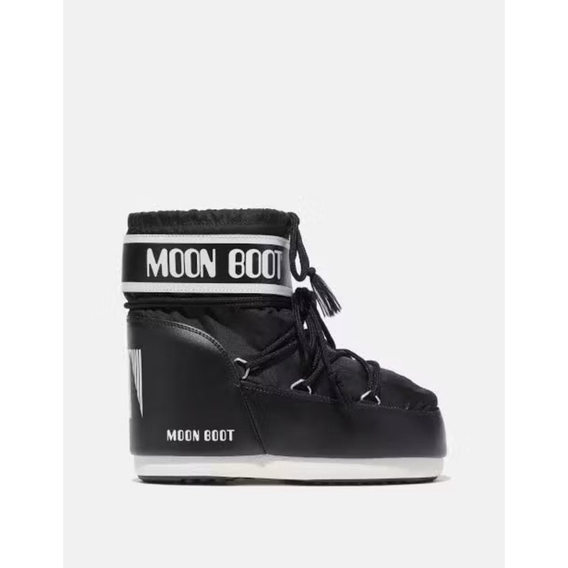Moonboot icon low ข้อสั้นสีดำ พร้อมส่ง รองเท้าลุยหิมะ กันหนาว กันน้ำ