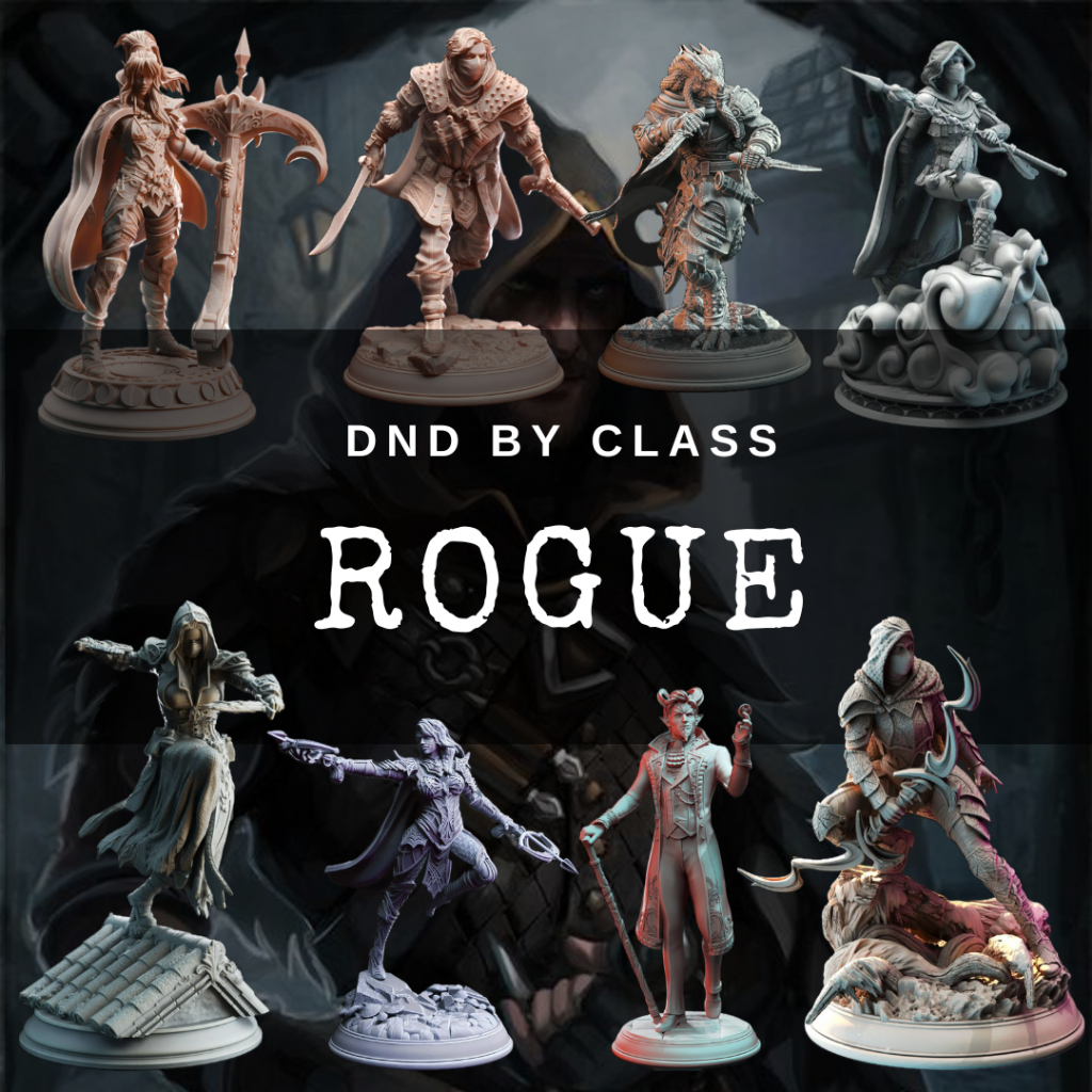 Rogue Class I รวมโมเดลอาชีพ Rogue (งานเรซิ่นสีเทา ฐาน 1 นิ้ว)