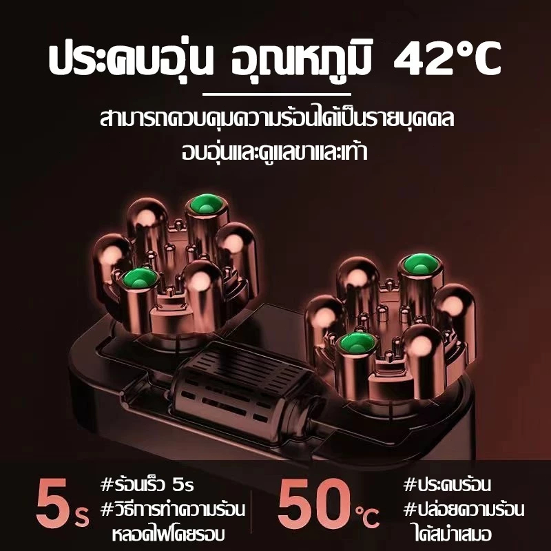 เครื่องนวดเท้าไฟฟ้า Foot Massage การนวดกดจุด นวดลูกกลิ้ง ผ่อนคลายกล้ามเนื้อ บรรเทาและคลายการบีบ - รูปที่ 2