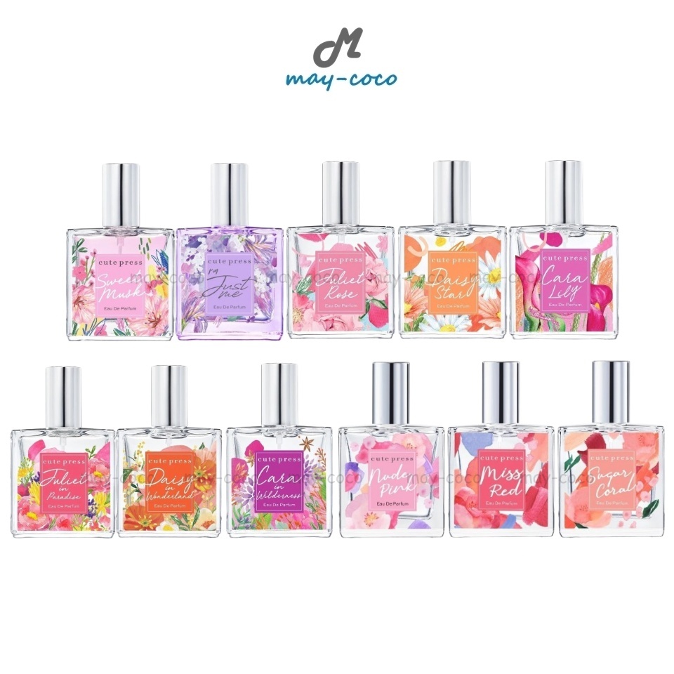 ถูก/แท้/มีไลฟ์ (35ml.) น้ำหอม Cute Press Eau De Parfum น้ำหอมคิวท์เพรส หอมหวาน อ่อนโยน ละมุน สดชื่น