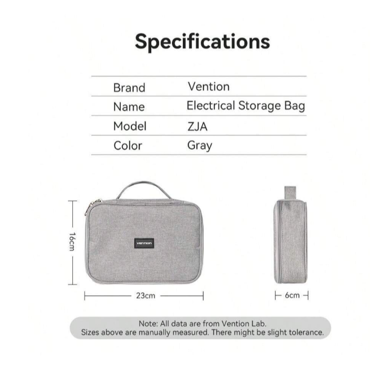 MOFii Vention กระเป๋าจัดเก็บอุปกรณ์ Travel Bag วัสดุพรีเมี่ยม คงทนสวยงาม ด้านในปรับเปลี่ยนช่องได้เอง