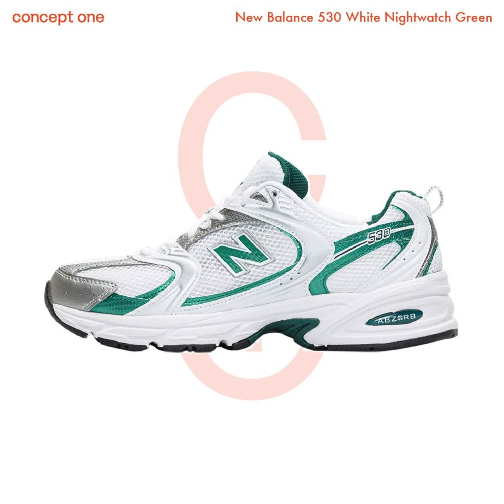 Concept One New Balance 530 White Nightwatch Green (M)
