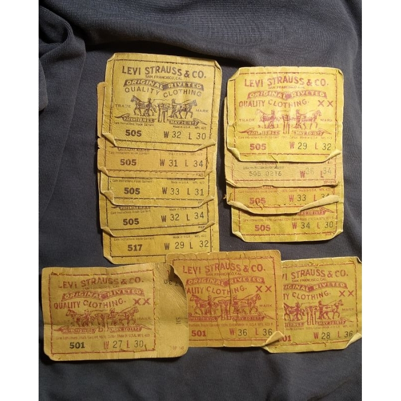 Levi501ป้ายกางเกง usa90'