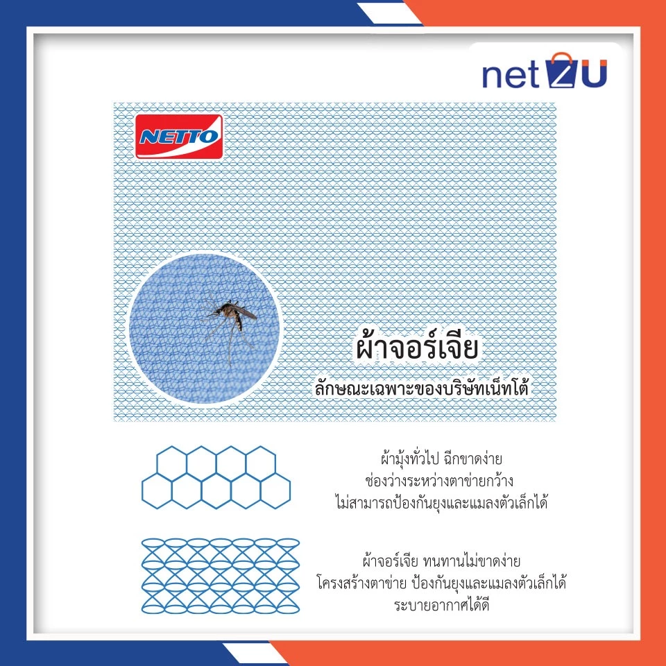 มุ้งกันยุง Netto หัวม้าขาว 3.5 ฟุต thumbnail 5