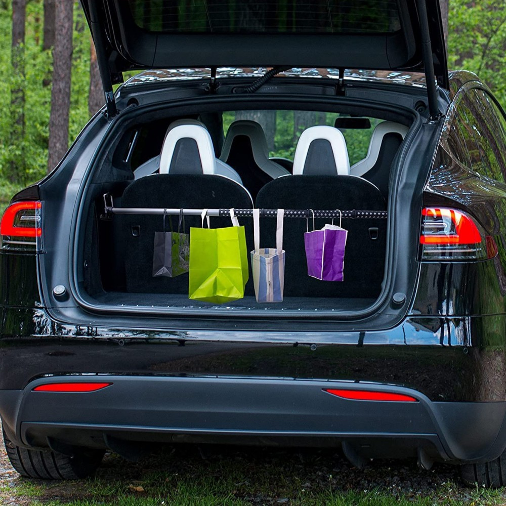 【ส่งจากไทย】ที่แขวนเสื้อในรถ ราวตากผ้าด้านหลังเบาะรถยนต์ ราวตากผ้าด้านหลังพับเก็บได้ เสาตากผ้า รับน้ำหนักได้ 60กก - รูปที่ 7