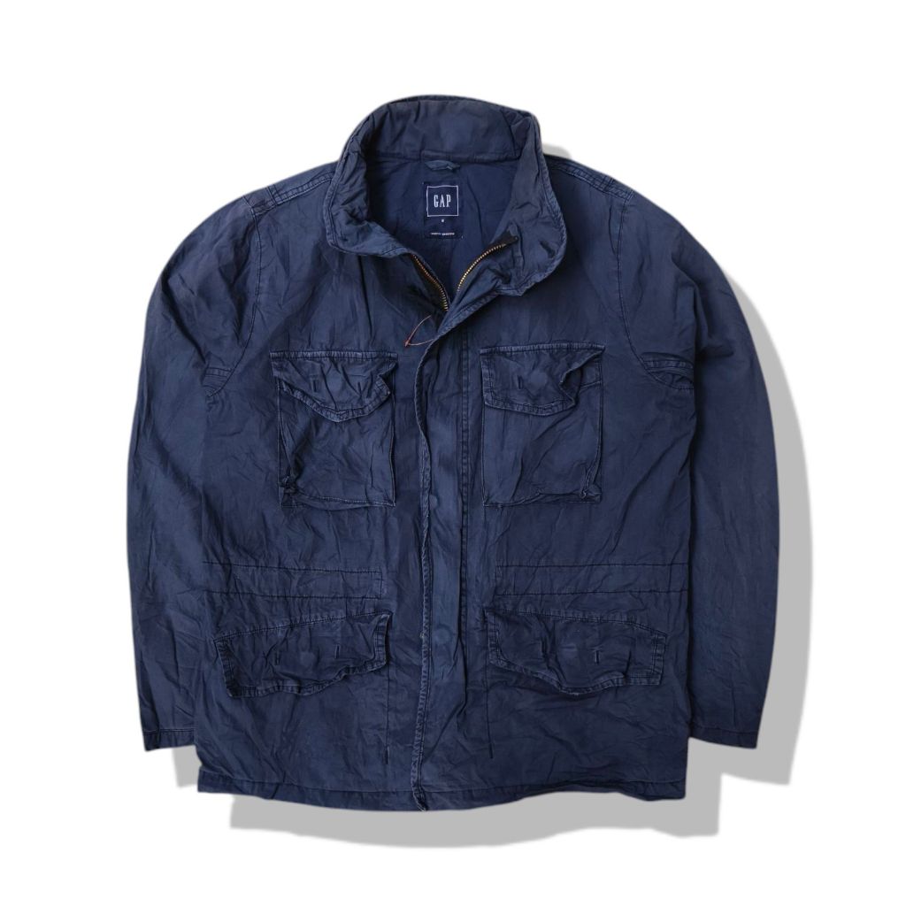 Gap Navy Blues M-65 Military Hooded Jacket รอบอก 43”
