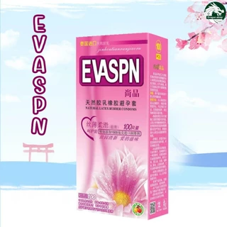 EVASPN ถุงยางอนามัย หอมกลิ่นเบญจมาศ ไฮยาลูรอน 1500 มก. ราคาโรงงาน ไซส์ 52±2 มม.