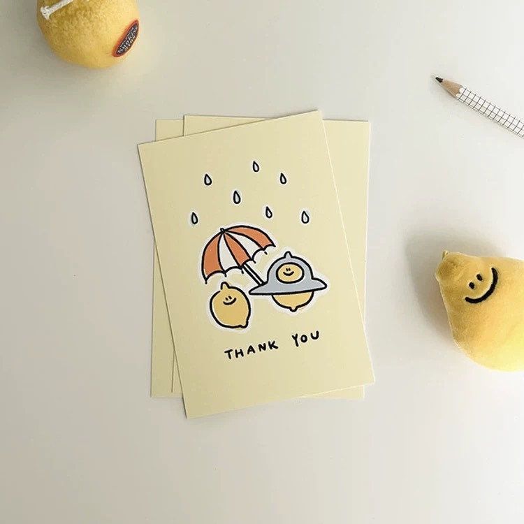 Thank you Card การ์ดวันเกิด อวยพร โปสการ์ด พร็อพถ่ายรูป