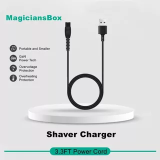 5V USB Charger Cord สายชาร์จมีดโกน Compatible with Philips Norelco Shaver 2400 2600 3900 Charging Cable 2000 3000 5000