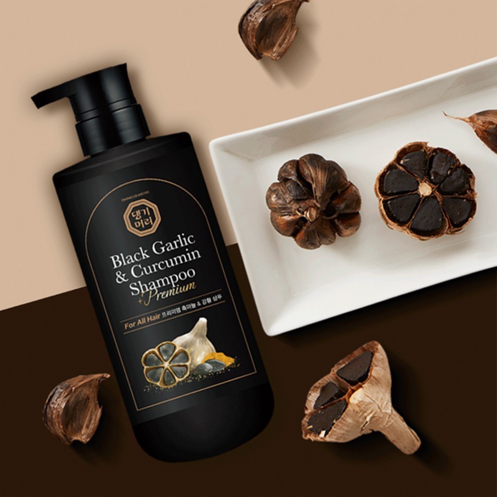 พร้อมส่ง/ของแท้ 💯 Daeng gi meo ri Black garlic and curcumin 500 ml.แชมพูครีมนวดกระเทียมดำและขมิ้นชัน