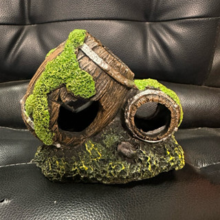 หิน ตกแต่งตู้ปลา ถังไวน์คู่ วัสดุเรซินหนา พร้อมส่ง จัดส่งไว