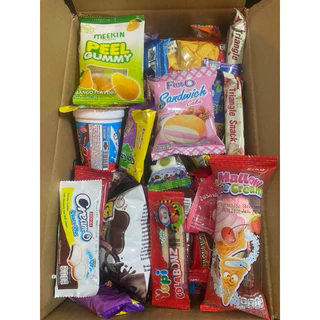 เซตขนมสุ่มขนม30ชิ้นสุดคุ้ม!!! ห่อล่ะ5บาท(5ห่อ)+ห่อล่ะ1-3บาท (25ห่อ) รวม30ชิ้นคละกันนะคะ