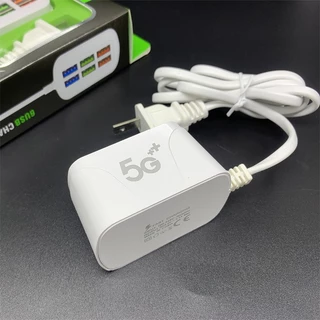 ปลั๊กชาร์จเร็วเล่น6พอร์ต อะแดปเตอร์ชาร์จโทรศัพท์มือถือ Mobile Charger120W 6 USB QC3.0 3.1A แบบชาร์จเร็ว