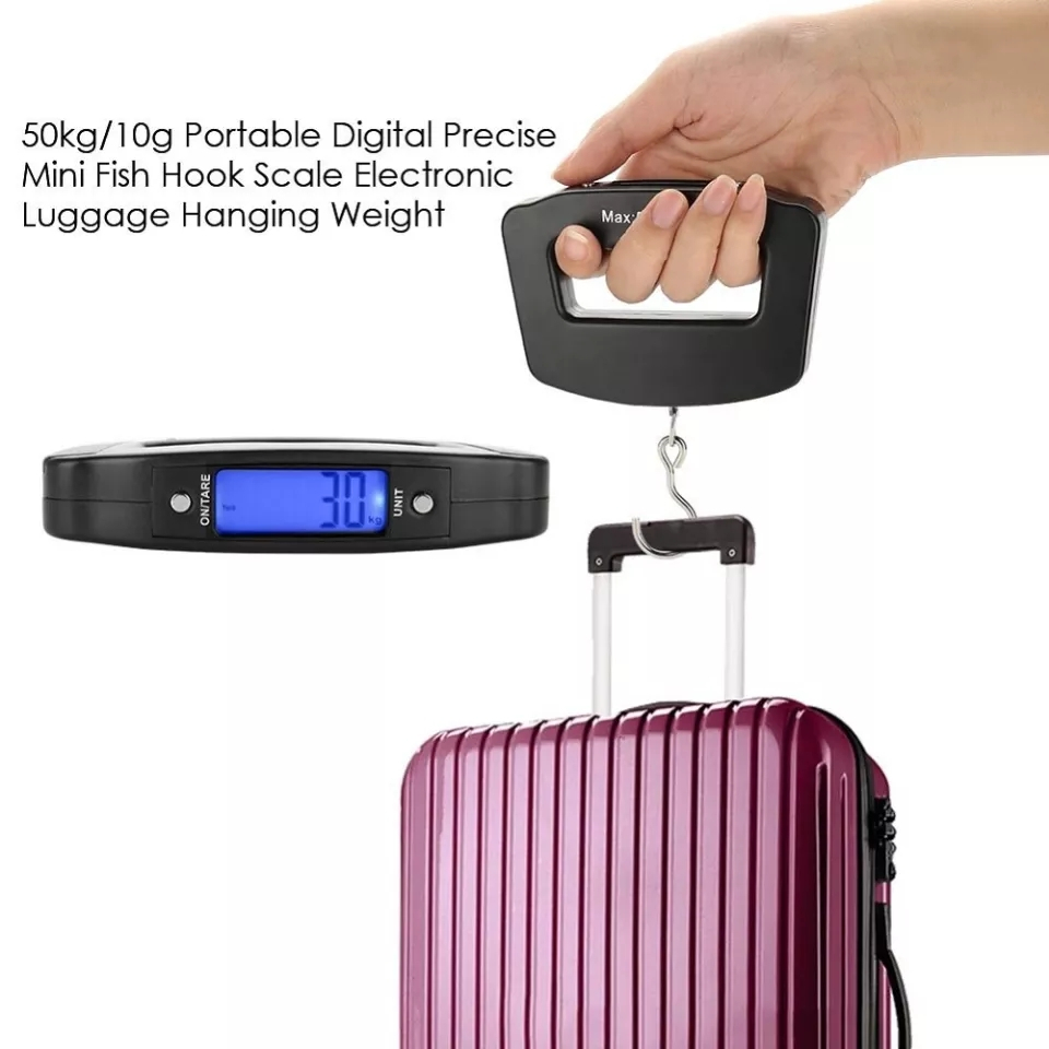 เครื่องชั่งน้ำหนักกระเป๋า พกพา เเถมถ่าน LUGGAGE SCALE รูปที่ 2