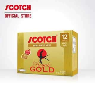 Scotch สก๊อต รังนกแท้ รอเยล โกลด์ 70 มล.(แพ็ก 12 ขวด) จำนวน 2 แพ็ก ซื้อคู่ คุ้มกว่า จัดส่งฟรี!! 燕窝 Bird's nest