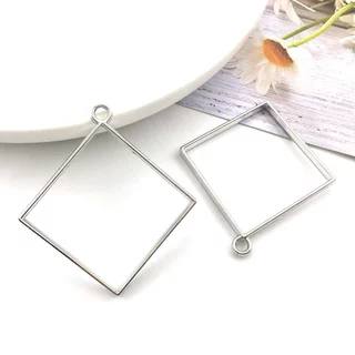 จี้โลหะ จี้22สีทอง จี้สีเงินกรอบจี้ผสมเรซิ่น จี้ห้อยคอ DIY