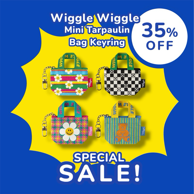 ✅ ขายดี Wiggle Wiggle Mini Tarpaulin Bag Keyring พวงกุญแจกระเป๋ามินิน่ารัก