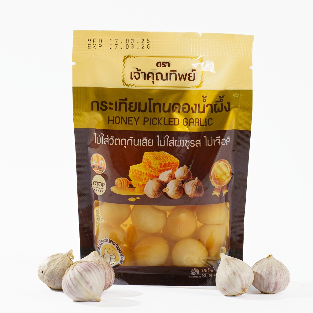 กระเทียมโทนดองน้ำผึ้ง ตราเจ้าคุณทิพย์