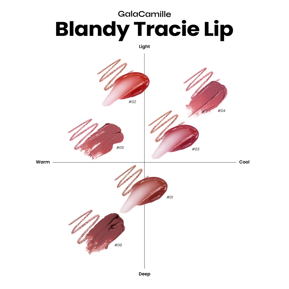 gala camille Blandy Tracie Lip (Liquid Lip 2.6 g Lip Liner 0.16 g) กาล่า กามิลเล่ แบลนดี้ เทรซี่ ลิป ลิปแบบ 2 IN 1 - รูปที่ 6