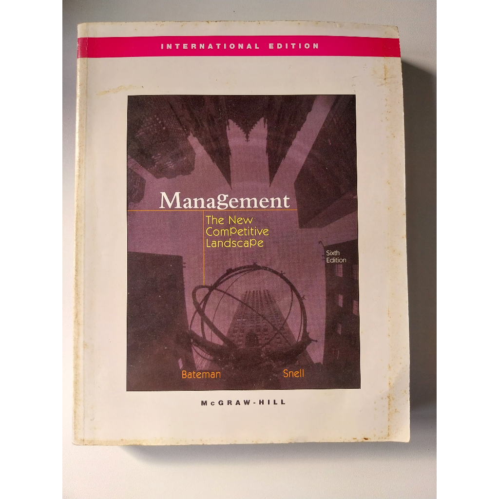 Management The New Competetive Landscape Hardcover – January 1, 2004