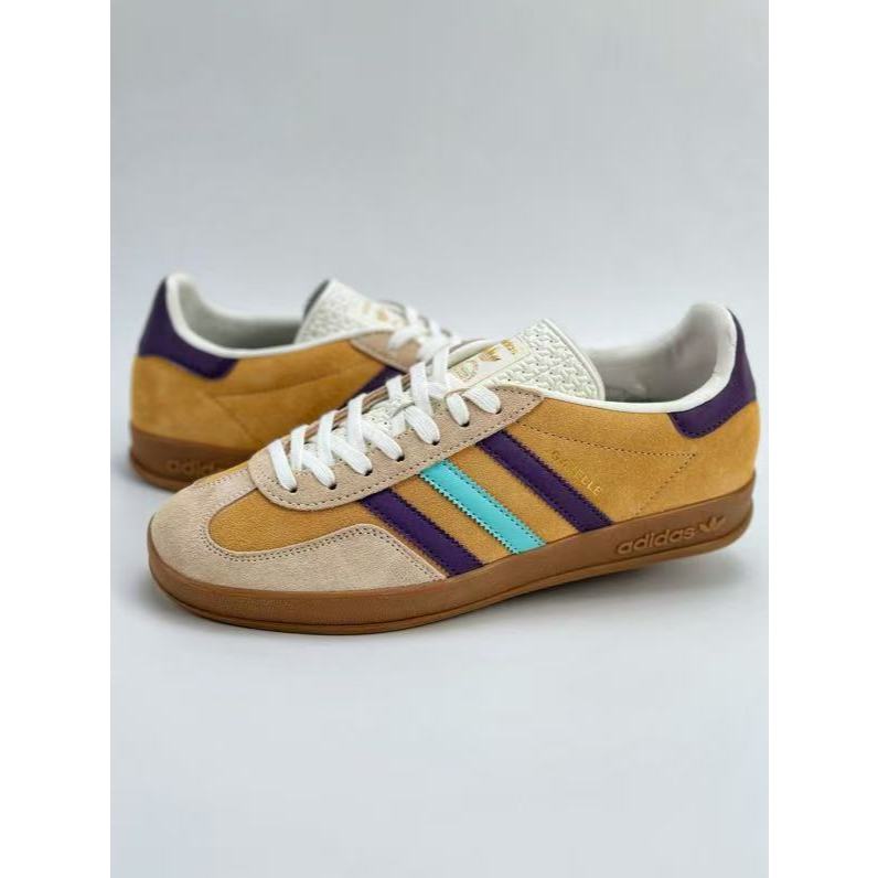 Adidas Originals Gazelle INdoor รองเท้าผ้าใบหุ้มข้อไม่หุ้มข้อกันลื่นแบบลำลอง IG1636XQ