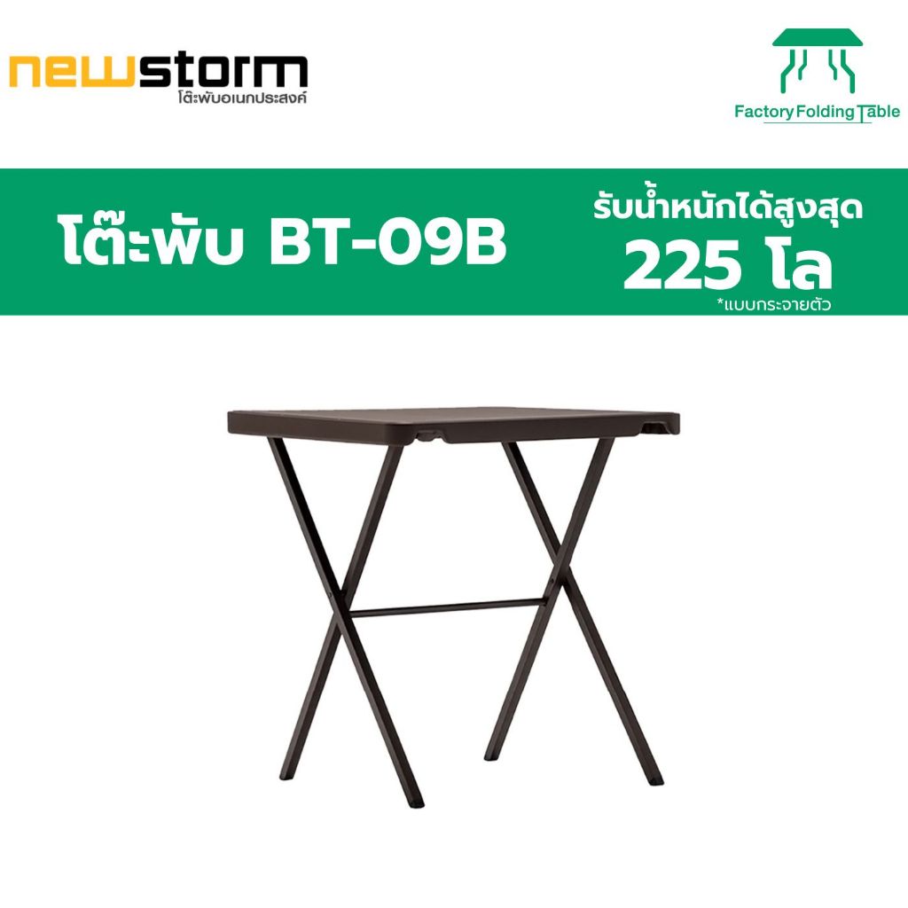 NEWSTORM รุ่น BT-09B โต๊ะอเนกประสงค์ พับเก็บได้ ทนแดด ทนฝน