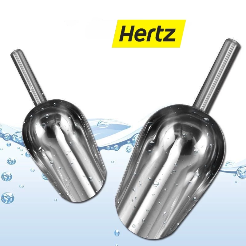 Hertz Cafe ที่ตักน้ำแข็ง สแตนเลสแท้ เเข็งเเรง ทนทาน มีให้เลือกซื้อ3ขนาด