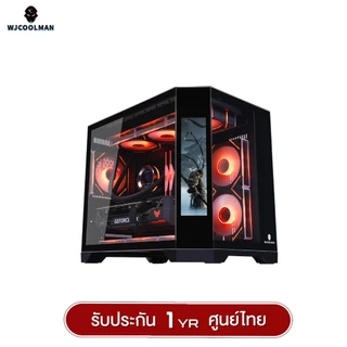 เคสคอมพิวเตอร์ WJCOOLMAN Dreamer LCD (No Fan)(AIO 360) M-ATX Panorama Tempered Gaming Case รับประกัน 1 ปี
