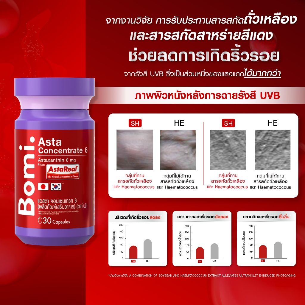 [5 กระปุก] Bomi AstaReal Asta Concentrate 6 (30 Capsules) โบมิ แอสตาเรียล แอสตา คอนเซนเทรท 6 รูปที่ 3