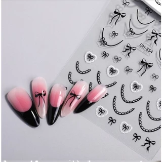K2.สติ๊กเกอร์โบว์ งานสวย ๆ แบรนด์ Nail Decal พร้อมส่งทุกวันจากไทย