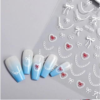 K2.สติ๊กเกอร์โบว์ งานสวย ๆ แบรนด์ Nail Decal พร้อมส่งทุกวันจากไทย
