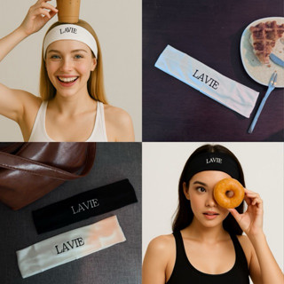 LAVIE. - HEADBAND ผ้าคาดผมดีเทลปัก รุ่นหนานุ่ม ยืดหยุ่น ใส่ไ…
