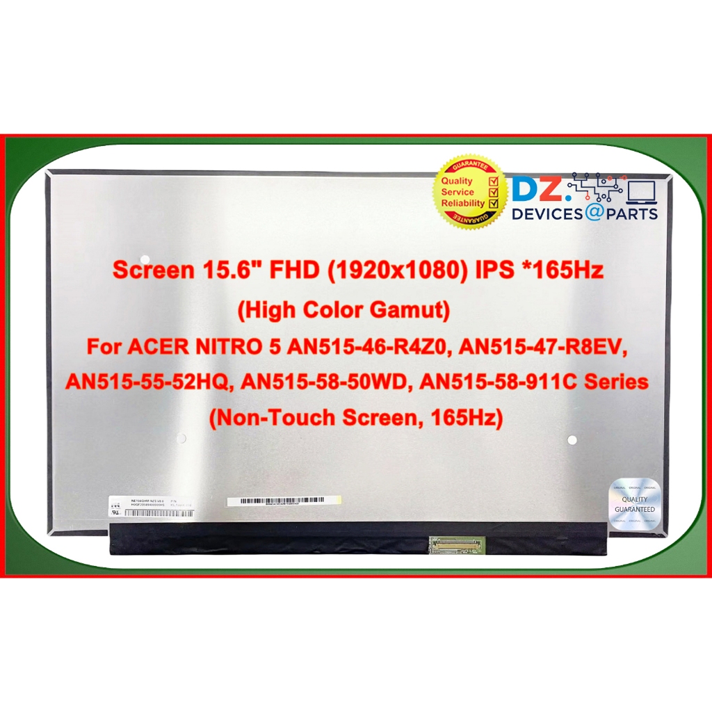 จอโน๊ตบุ๊ค•Laptop LCD Screen15.6" For ACER NITRO 5 AN515-46-R4Z0 AN515-55-52HQ AN515-58-50WD Series•