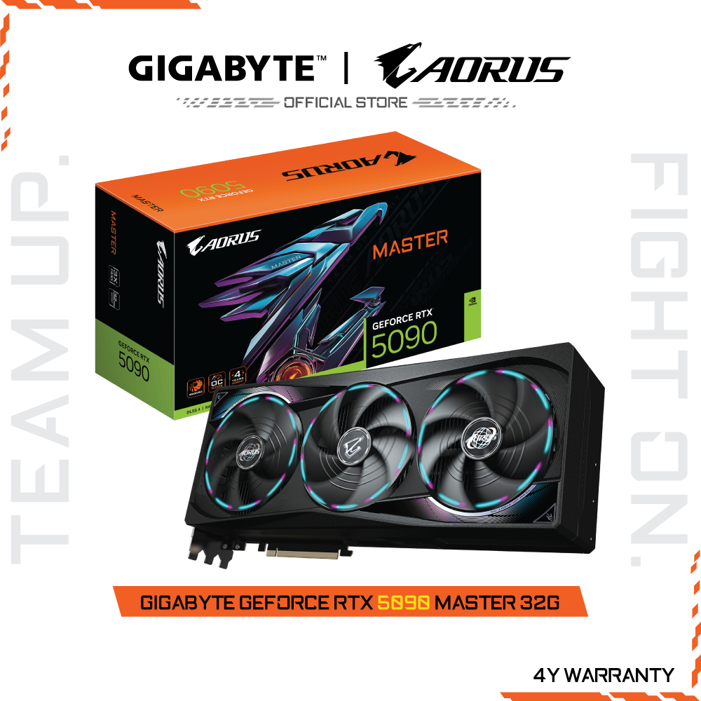 AORUS GeForce RTX 5090 MASTER 32G (VGA Card) GV-N5090AORUS M-32GD-1.0