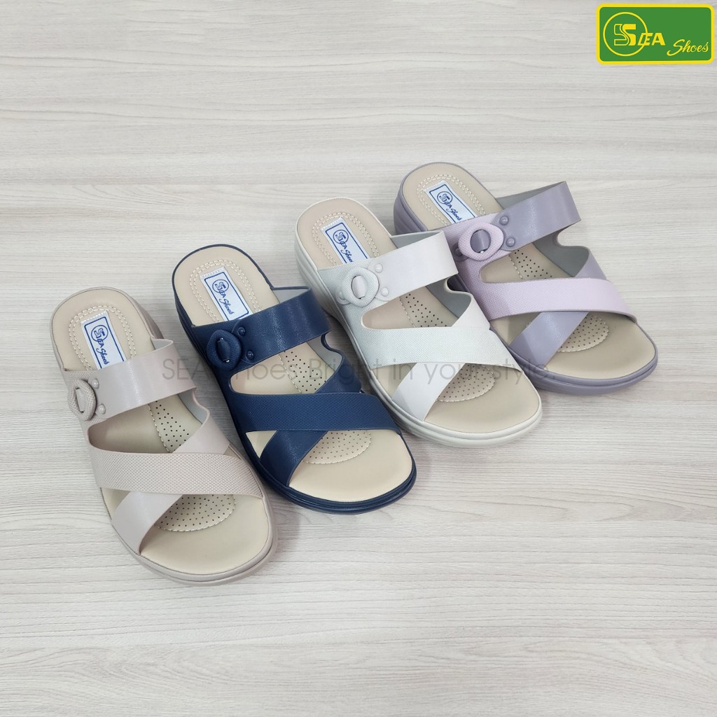 รองเท้า SEA Shoes (ซีชูส์) 9664-011 รองเท้าแตะสวมแฟชั่น ใส่สบายทุกวัน เดินเที่ยวก็ได้